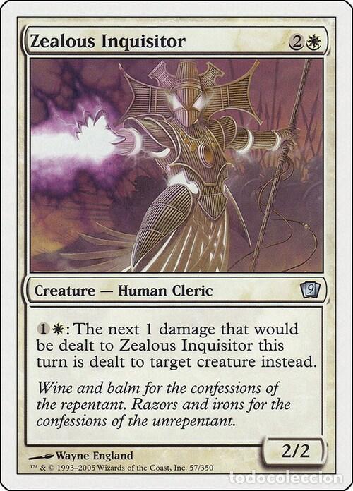 Trading Cards: Carta MTG-Inquisitore Fanatico-Nona Edizione-N.022-ITA-EX- - Magic the Gathering