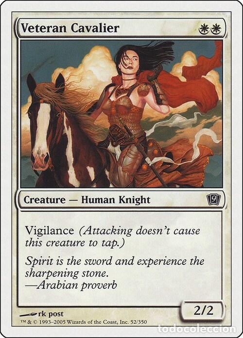 Trading Cards: Carta MTG-Cavaliere Veterano-Nona Edizione-N.004-ITA-EX- - Magic the Gathering