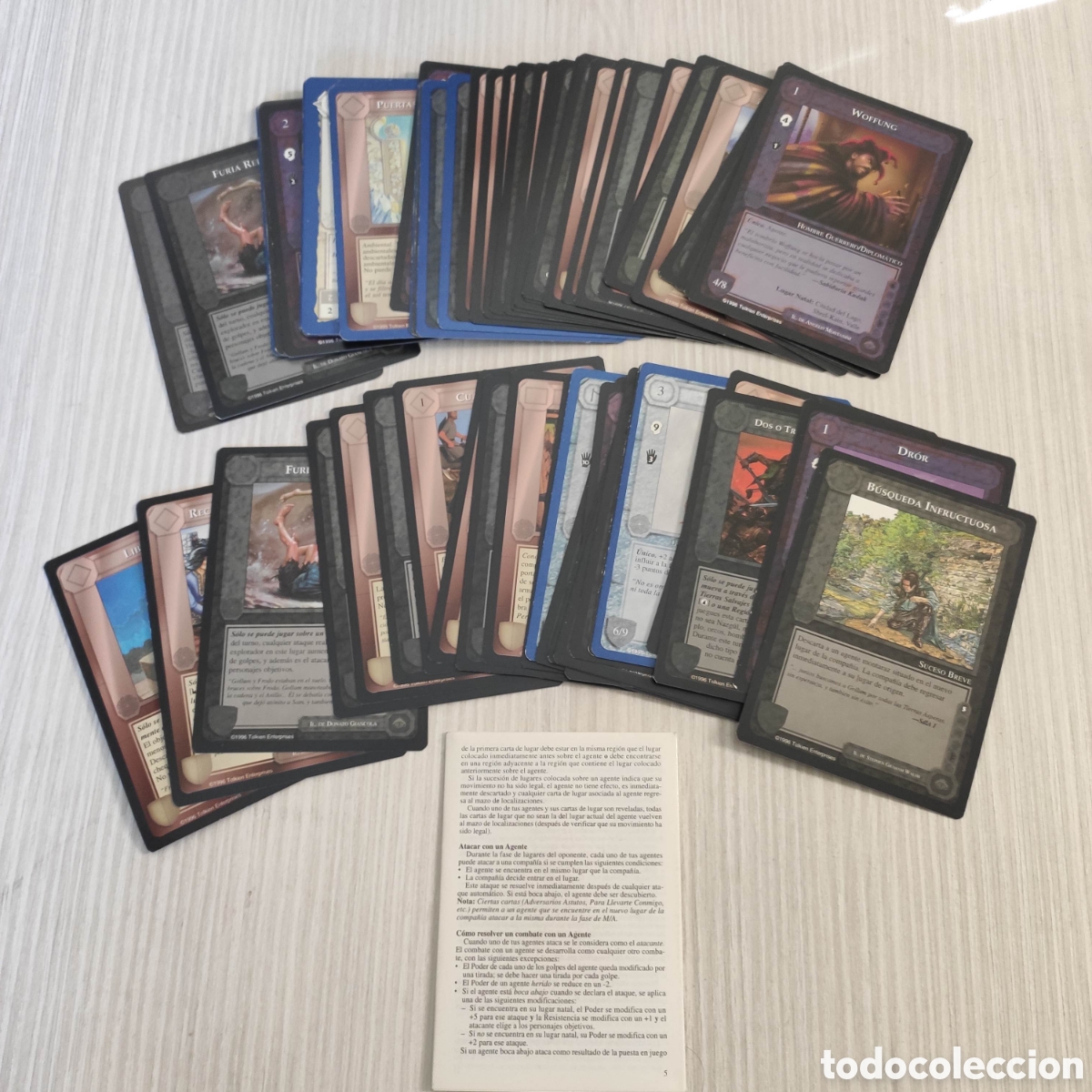 Trading cards: CARTAS EL SE&Ntilde;OR DE LOS ANILLOS SATM - Foto 1