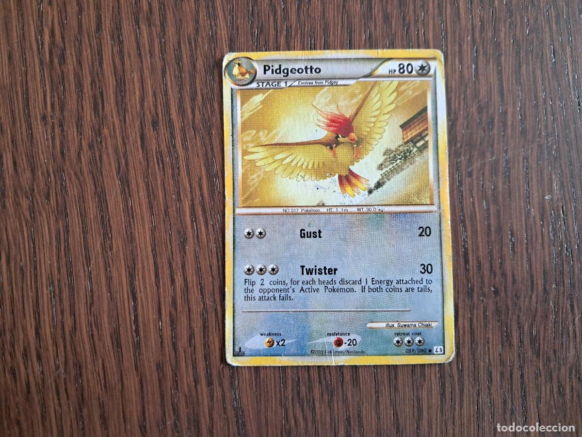 Trading cards: carta de pokemon, Pidgeotto n&ordm; 059/080, a&ntilde;o 2010. - Foto 1