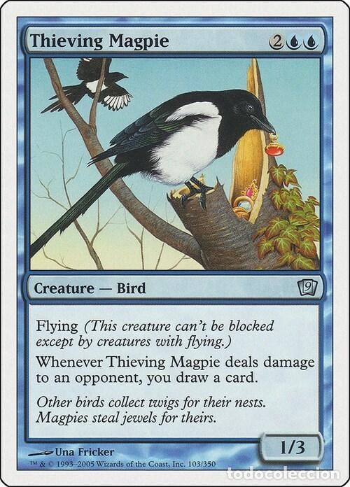 Trading Cards: Carta MTG-Gazza Ladra-Nona Edizione-N.063-ITA-EX- - Magic the Gathering