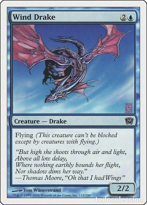 Trading Cards: Carta MTG-Draghetto del Vento-Nona Edizione-N.112-ITA-EX- - Magic the Gathering