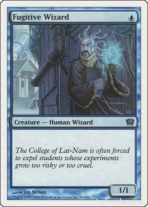 Trading Cards: Carta MTG-Mago Fuggitivo-Nona Edizione-N.080-ITA-Poor- - Magic the Gathering
