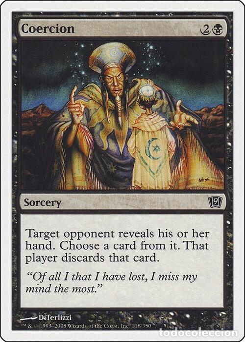 Trading Cards: Carta MTG-Coercizione-Nona Edizione-N.139-ITA-EX- - Magic the Gathering