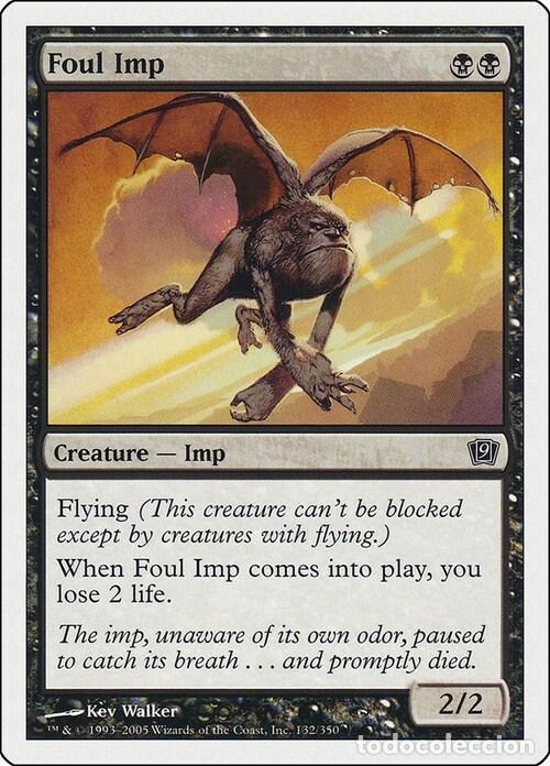 Trading Cards: Carta MTG-Demonietto Fetido-Nona Edizione-N.127-ITA-Good- - Magic the Gathering