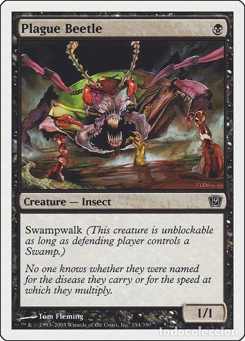 Trading Cards: Carta MTG-Coleottero della Peste-Nona Edizione-N.118-ITA-NM- - Magic the Gathering