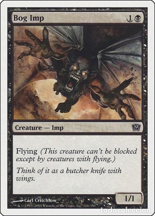 Trading Cards: Carta MTG-Demonietto delle Paludi-Nona Edizione-N.132-ITA-EX- - Magic the Gathering