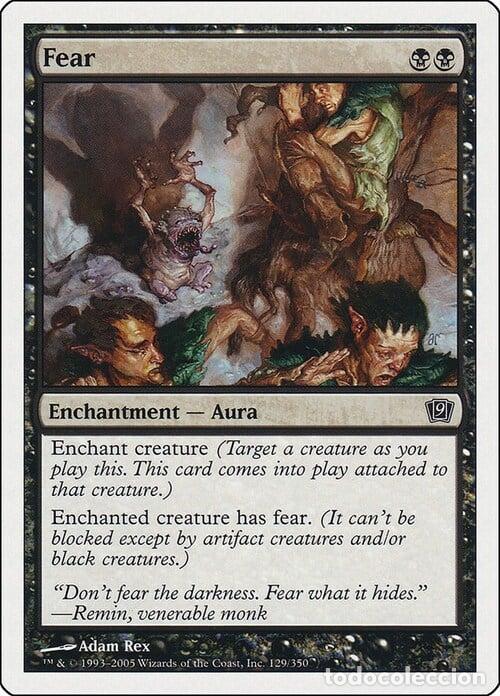 Trading Cards: Carta MTG-Paura-Nona Edizione-N.120-ITA-Good- - Magic the Gathering