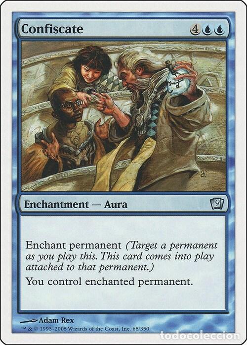 Trading Cards: Carta MTG-Confiscate-Nona Edizione-N.068-EN-EX- - Magic the Gathering