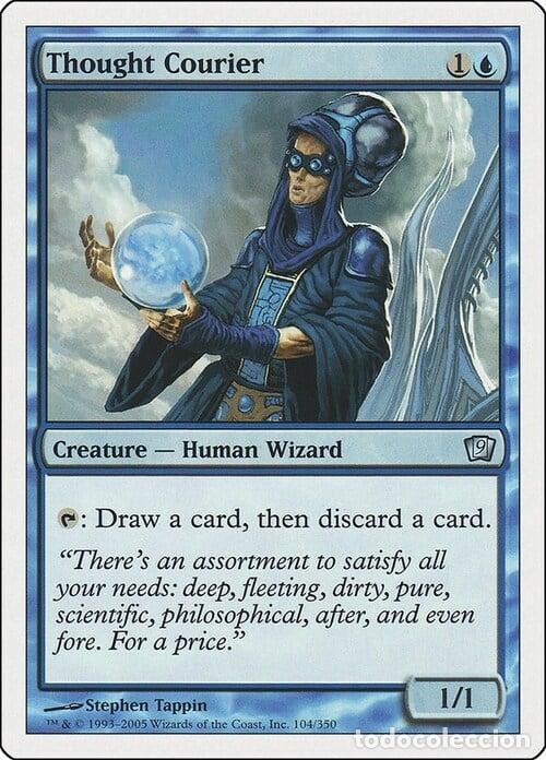 Trading Cards: Carta MTG-Messaggero Psichico-Nona Edizione-N.103-ITA-EX- - Magic the Gathering