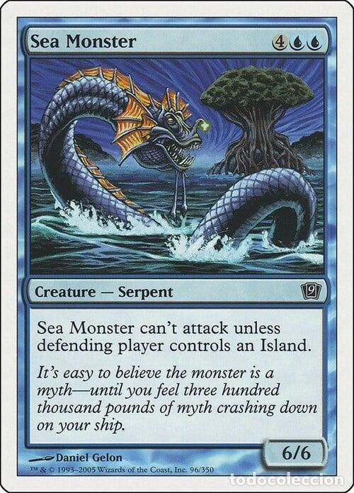 Trading Cards: Carta MTG-Mostro Marino-Nona Edizione-N.071-ITA-Good- - Magic the Gathering