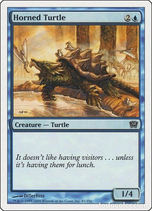 Trading Cards: Carta MTG-Tartaruga Cornuta-Nona Edizione-N.081-ITA-LP- - Magic the Gathering