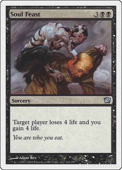 Trading Cards: Carta MTG-Banchetto dell'Anima-Nona Edizione-N.107-ITA-EX- - Magic the Gathering