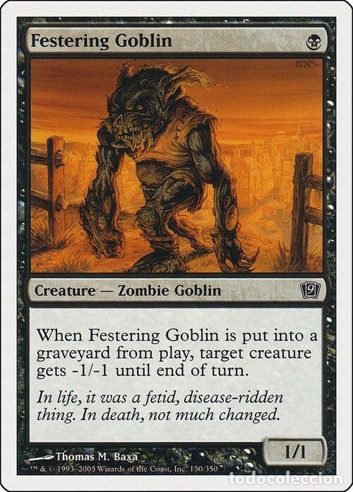 Trading Cards: Carta MTG-Goblin in Putrefazione-Nona Edizione-N.130-RUSSO-EX- - Magic the Gathering