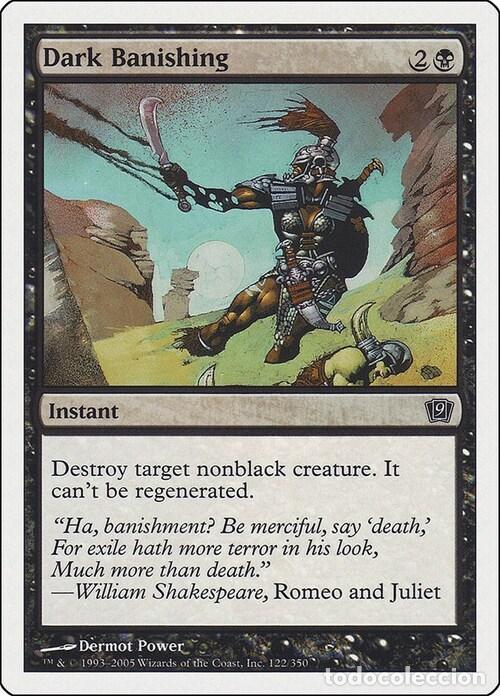 Trading Cards: Carta MTG-Esilio Oscuro-Nona Edizione-N.122-ITA-Poor- - Magic the Gathering