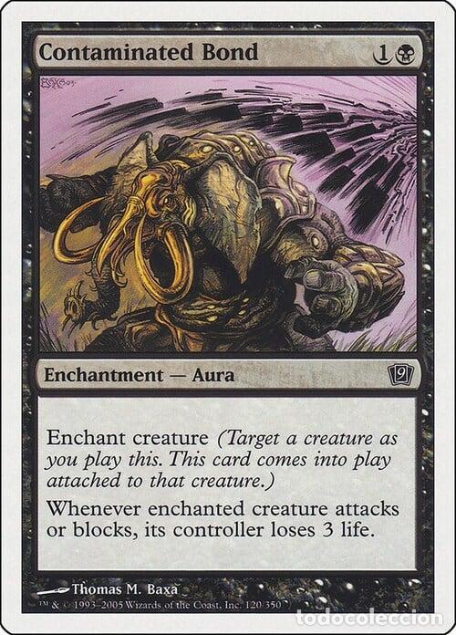 Trading Cards: Carta MTG-Legame Contaminato-Nona Edizione-N.120-ITA-Good- - Magic the Gathering