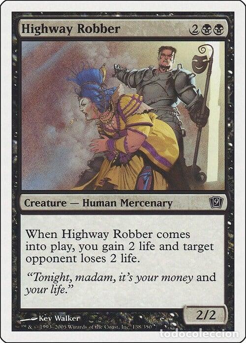 Trading Cards: Carta MTG-Rapinatore di Strada-Nona Edizione-N.138-ITA-Good- - Magic the Gathering