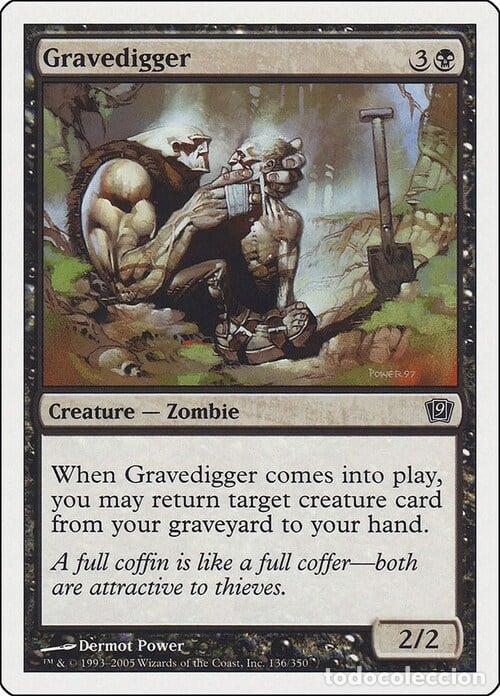 Trading Cards: Carta MTG-Scavatombe-Nona Edizione-N.133-ITA-EX- - Magic the Gathering
