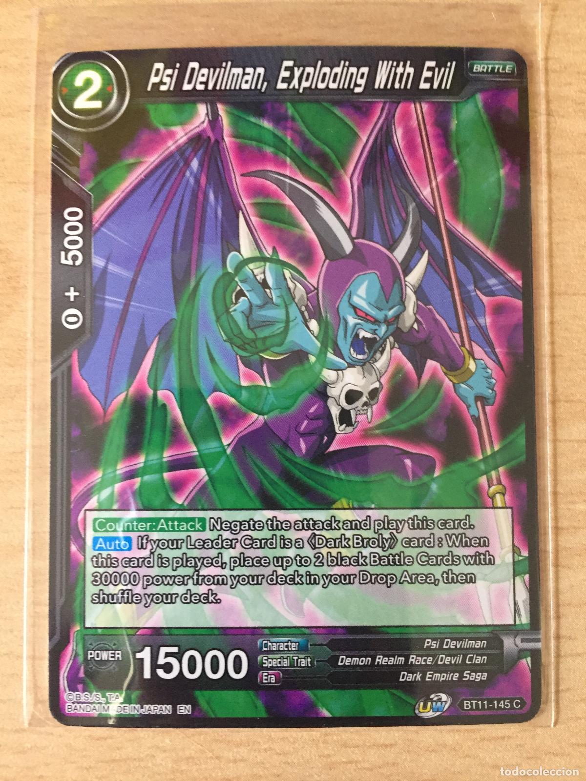 Trading cards: BT11-145C - PSI DEVILMAN, EXPLODING WITH EVIL - DRAGON BALL TRADING CARDS - Foto 1