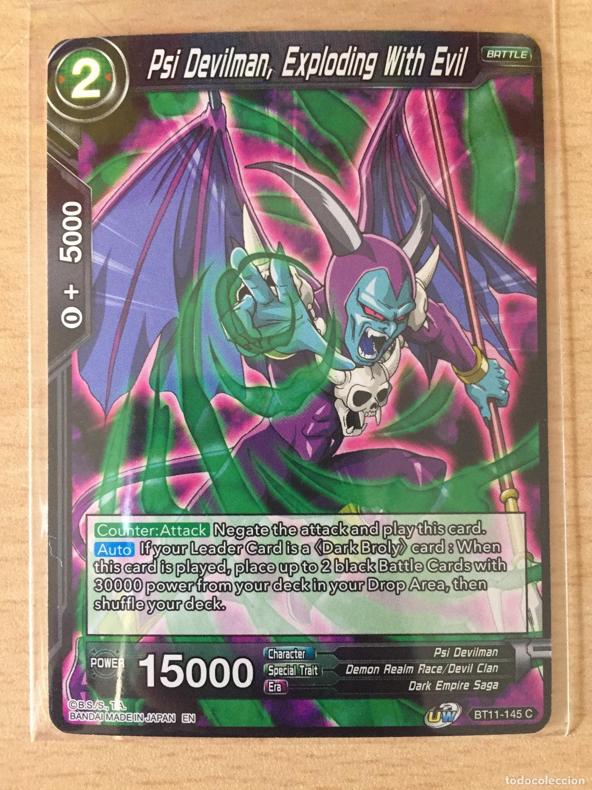 Trading cards: BT11-145C - PSI DEVILMAN, EXPLODING WITH EVIL - DRAGON BALL TRADING CARDS - Foto 1