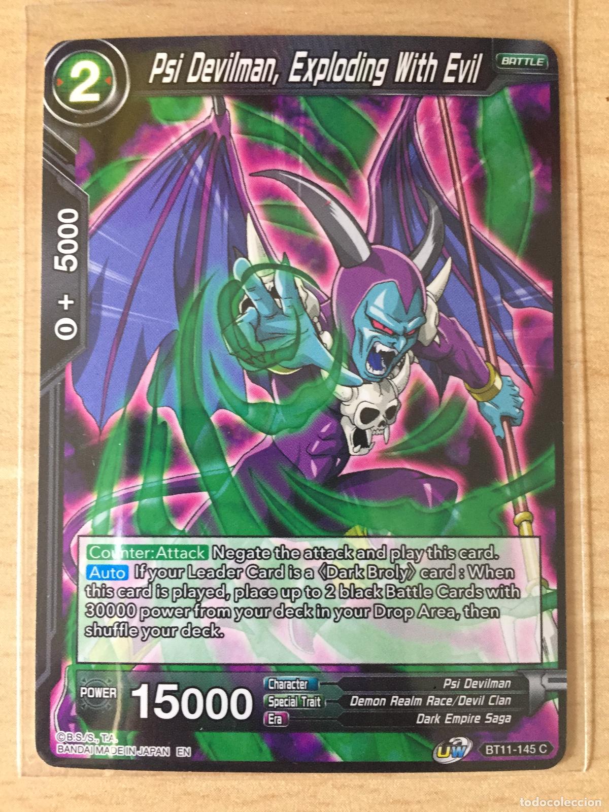 Trading cards: BT11-145C - PSI DEVILMAN, EXPLODING WITH EVIL - DRAGON BALL TRADING CARDS - Foto 1