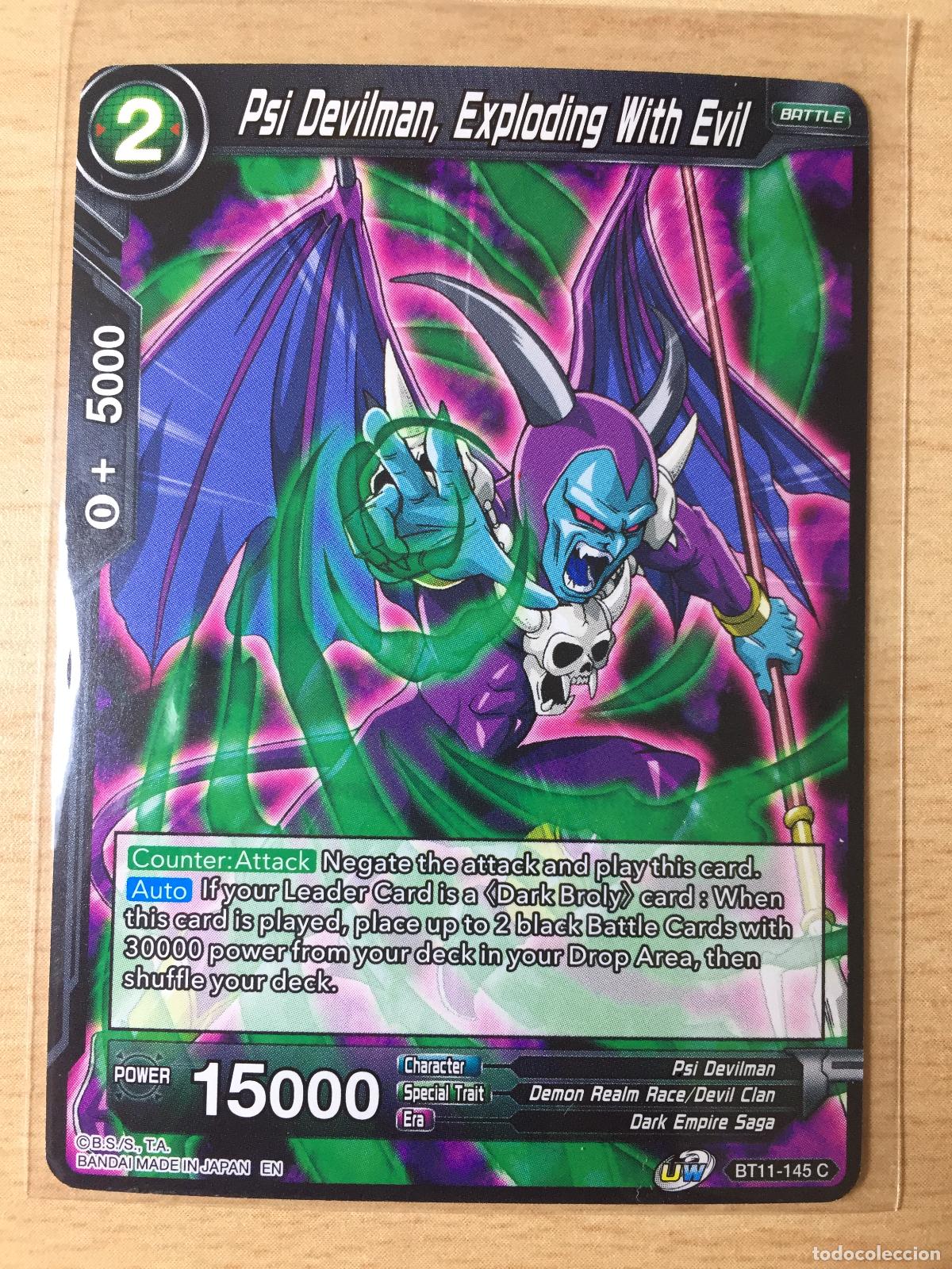 Trading cards: BT11-145C - PSI DEVILMAN, EXPLODING WITH EVIL - DRAGON BALL TRADING CARDS - Foto 1