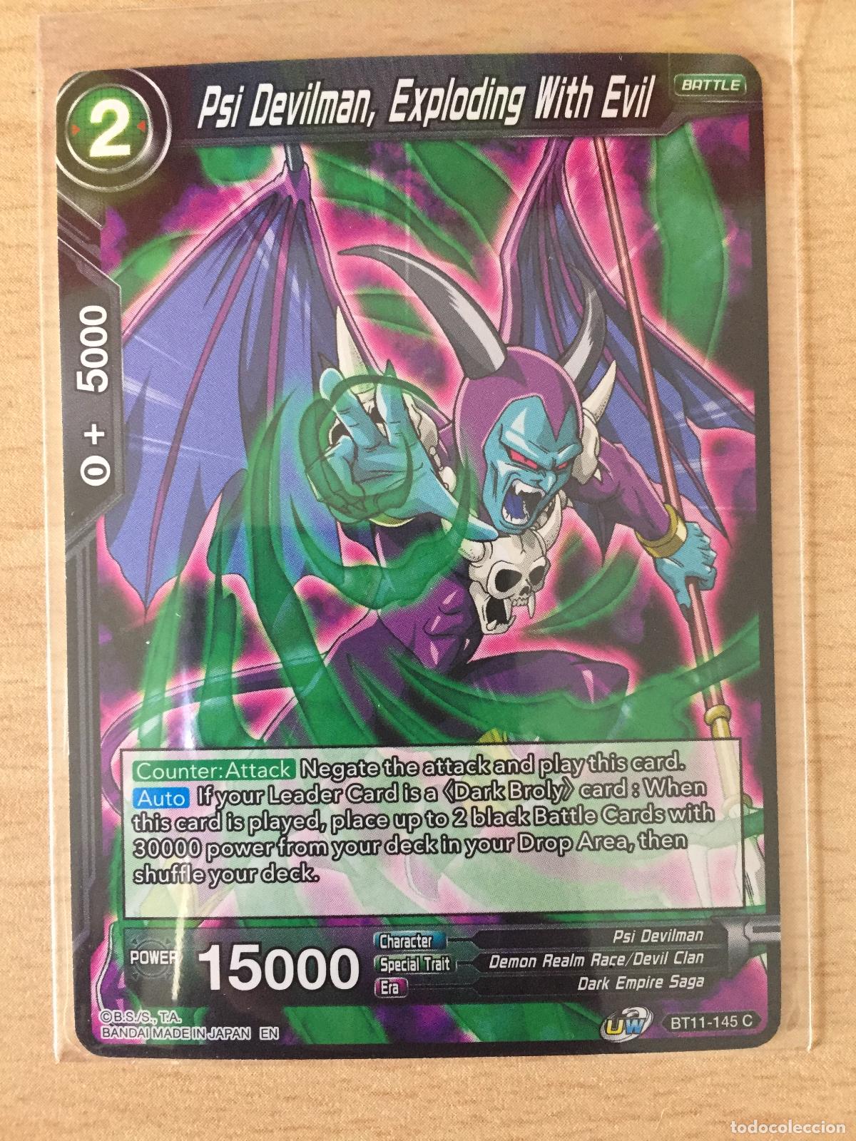 Trading cards: BT11-145C - PSI DEVILMAN, EXPLODING WITH EVIL - DRAGON BALL TRADING CARDS - Foto 1