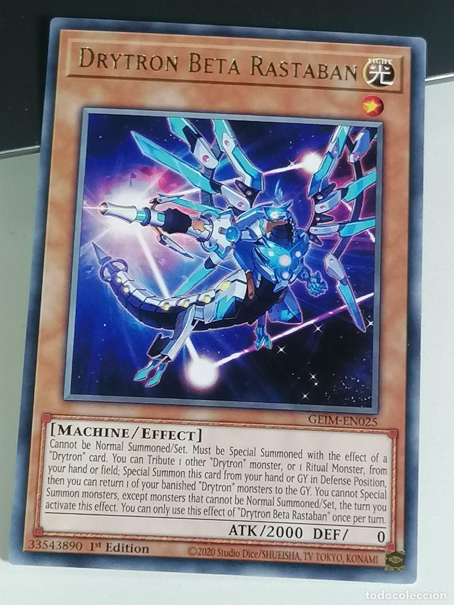 YuGiOh DRYTRON BETA RASTABAN GEIM-EN025 KONAMI 1st EDITION