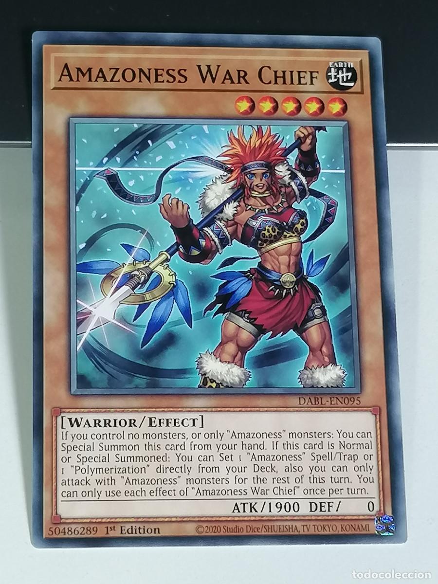YuGiOh AMAZONESS WAR CHIEF DABL-EN095 KONAMI 1st EDITION
