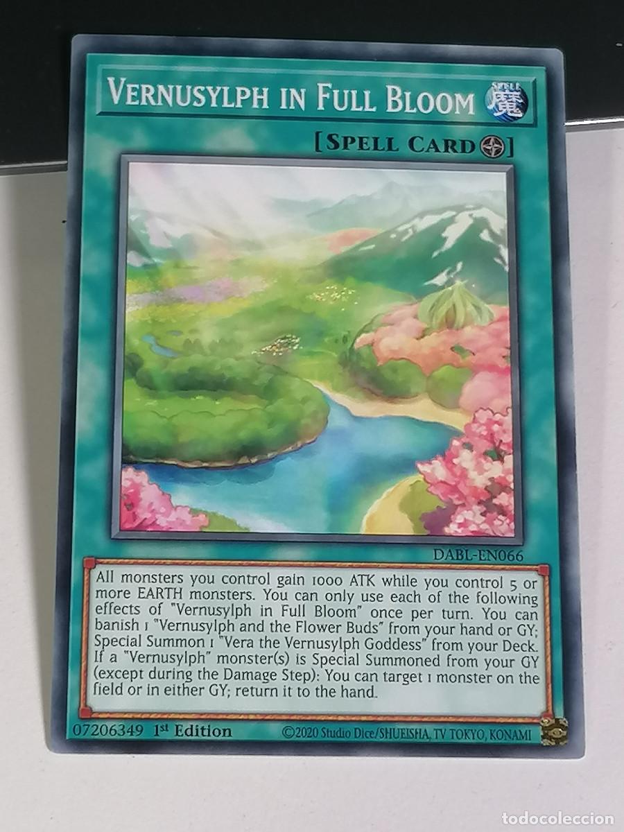 YuGiOh VERNUSYLPH IN FULL BLOOM - DABL-EN066 KONAMI 1st EDITION
