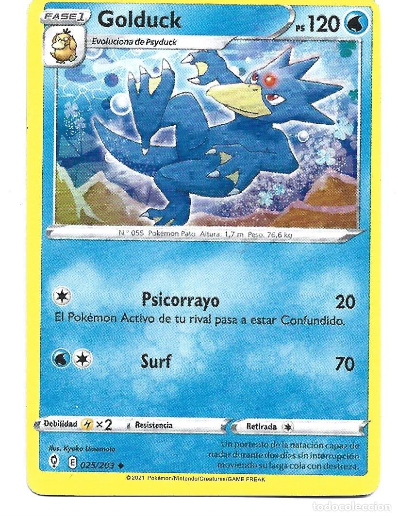 Sammelkarten: CROMOS DE POK&Eacute;MON FASE 1 DE GOLDUCK PS 120 DEL A&Ntilde;O 2021