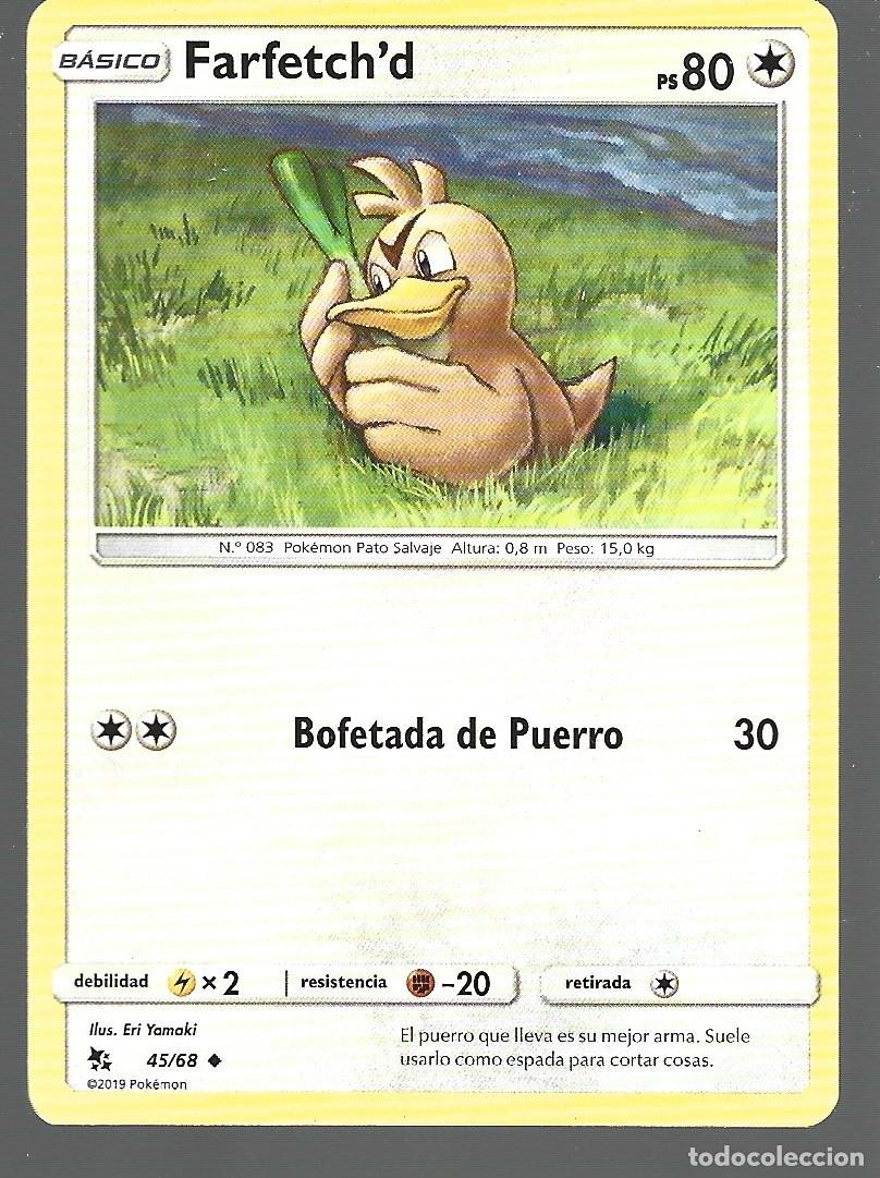 Trading cards: CROMOS DE POK&Eacute;MON B&Aacute;SICO DE FARFETCH&acute;D PS 80 DEL A&Ntilde;O 2019 - Foto 1