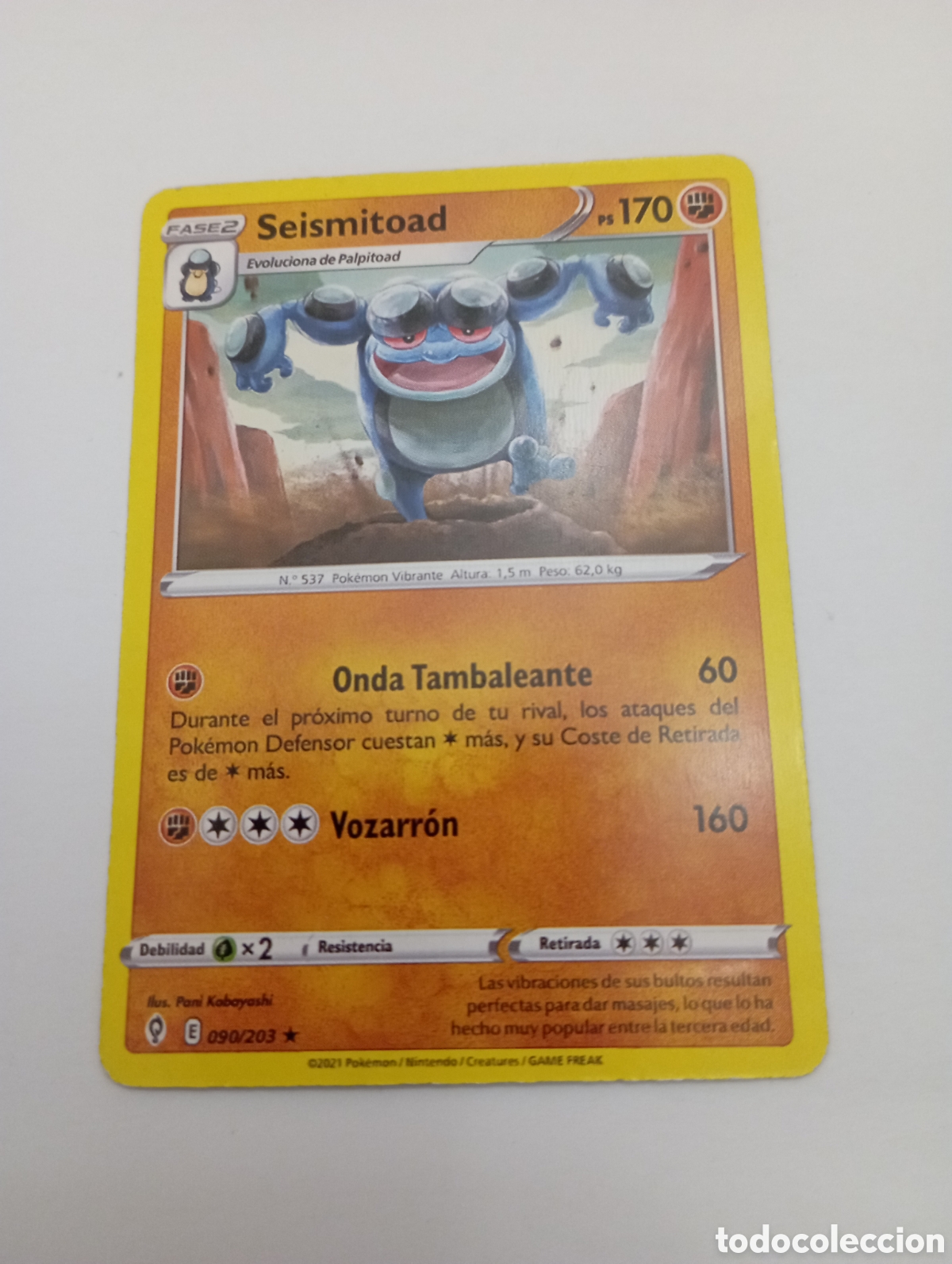 Trading cards: POKEMON CARD SEISMITOAD CARTA POKEMON - Foto 1