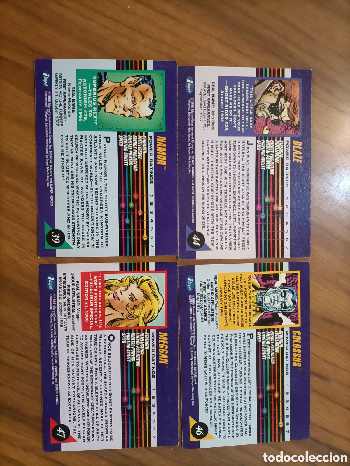 Trading cards: Super h&eacute;roes Marvel 1992 - Foto 3