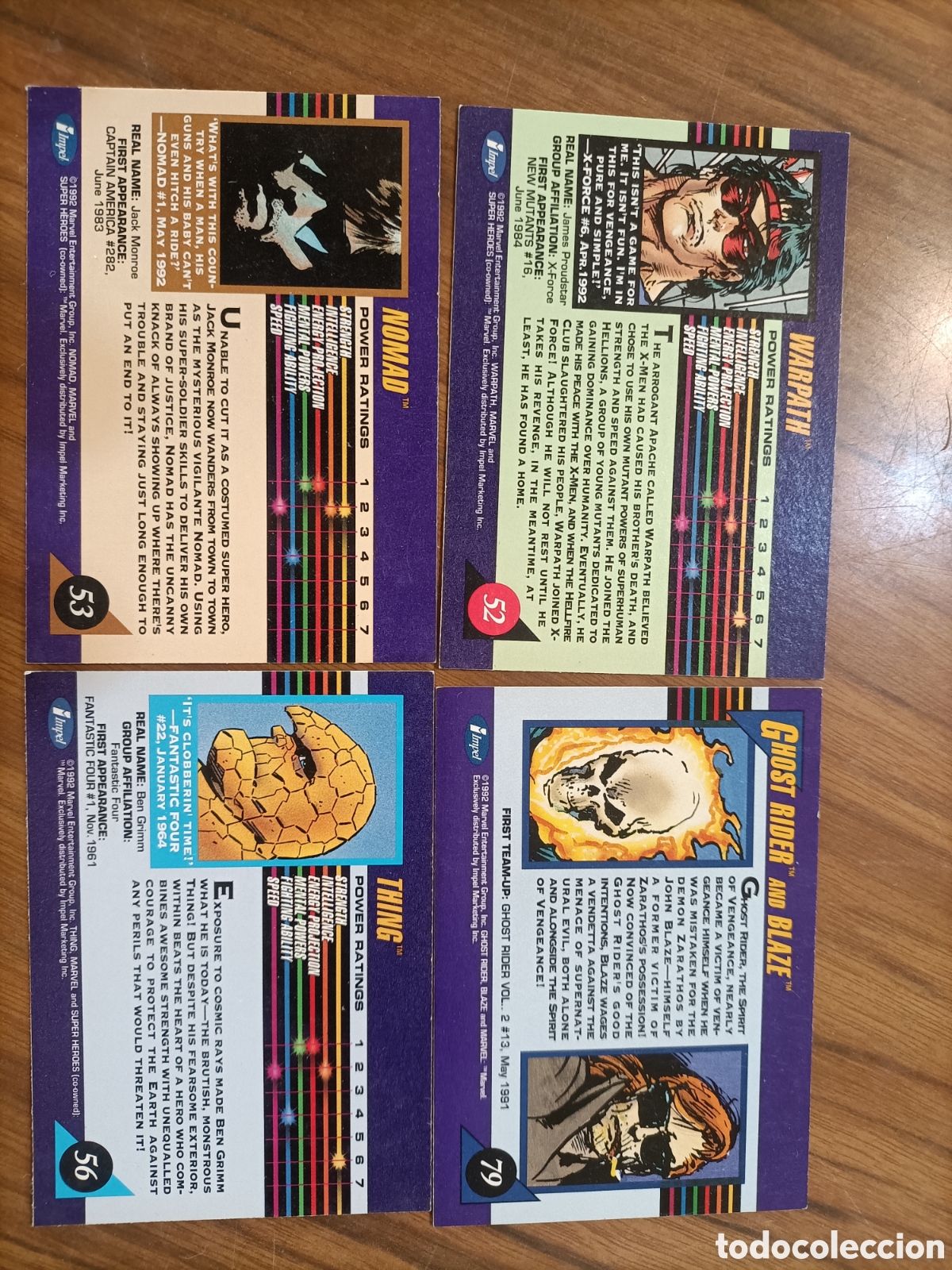 Trading cards: Super h&eacute;roes Marvel 1992 - Foto 3
