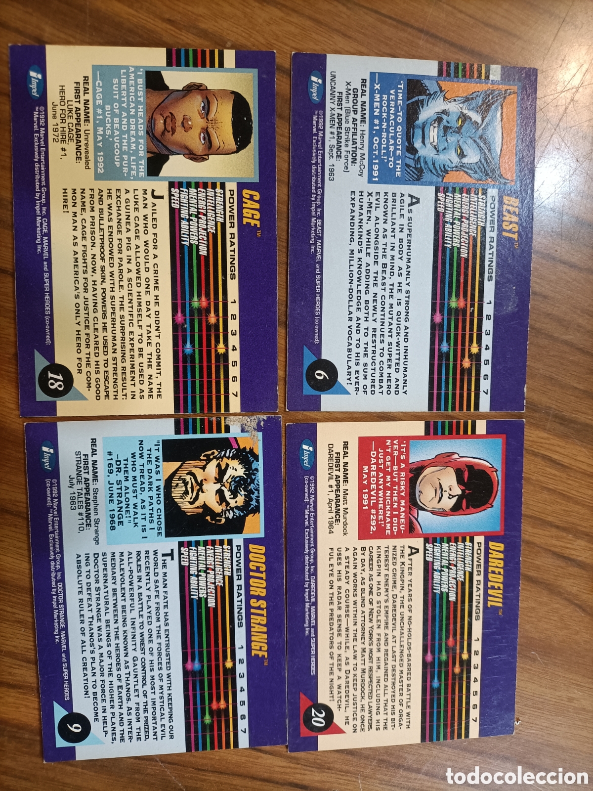 Trading cards: Super h&eacute;roes Marvel 1992 - Foto 3