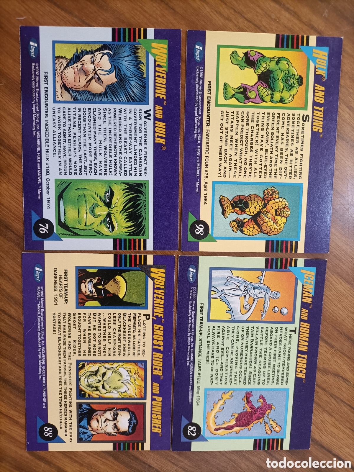 Trading cards: Super h&eacute;roes Marvel 1992 - Foto 2