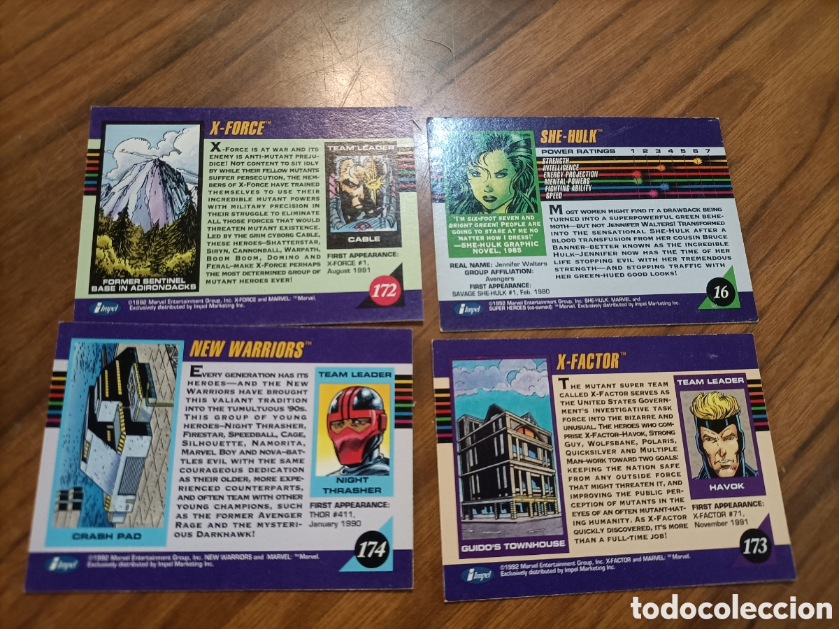 Trading cards: Super h&eacute;roes Marvel 1992 - Foto 2