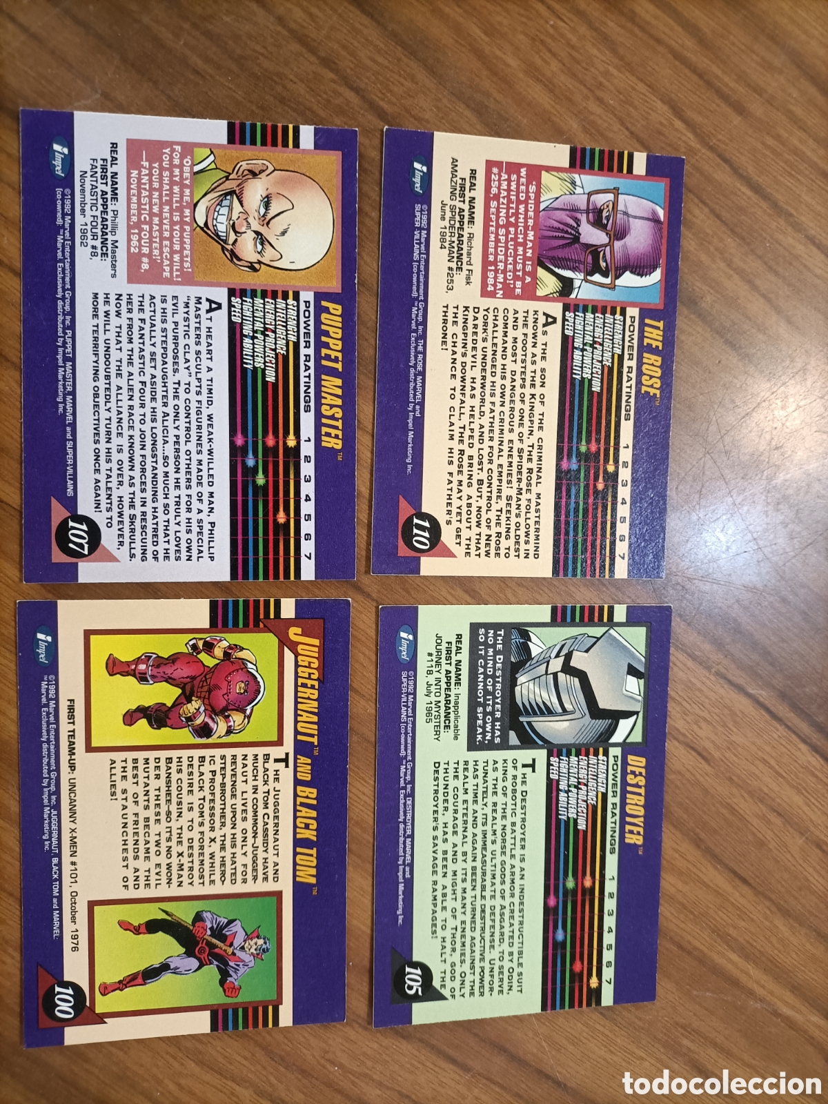 Trading cards: Super h&eacute;roes Marvel 1992 - Foto 2