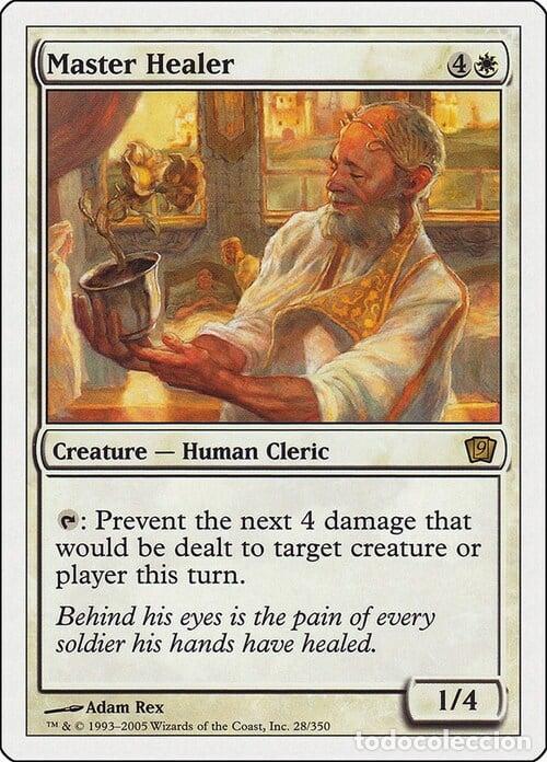 Trading Cards: Carta MTG-Mastro Guaritore-Nona Edizione-N.150-RUSSO-EX- - Magic the Gathering