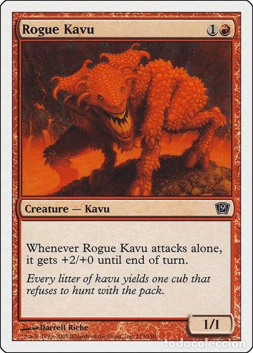 Trading Cards: Carta MTG-Kavu Solitario-Nona Edizione-N.215-ITA-EX- - Magic the Gathering