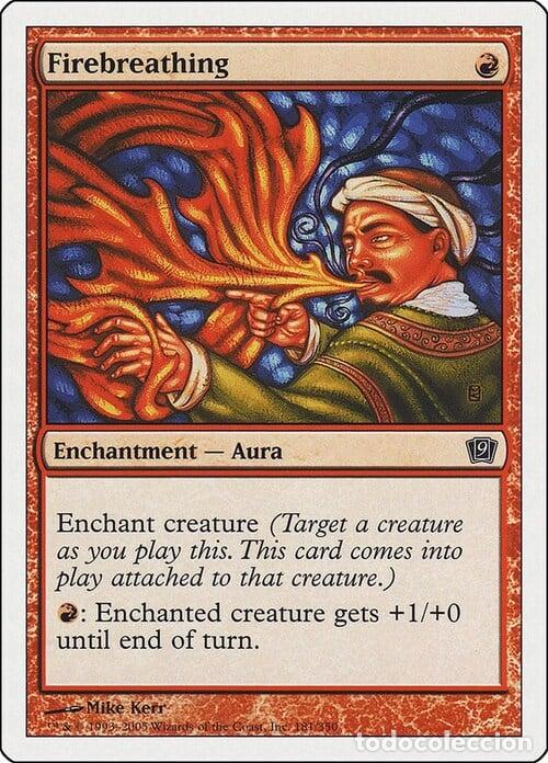 Trading Cards: Carta MTG-Soffio del Drago-Nona Edizione-N.172-ITA-EX- - Magic the Gathering