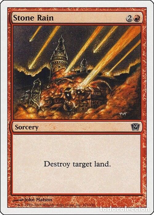 Trading Cards: Carta MTG-Pioggia di Pietre-Nona Edizione-N.216-ITA-Good- - Magic the Gathering