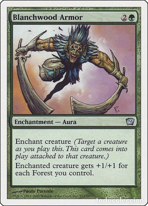 Trading Cards: Carta MTG-Armatura di Boscopallido-Nona Edizione-N.232-ITA-LP- - Magic the Gathering