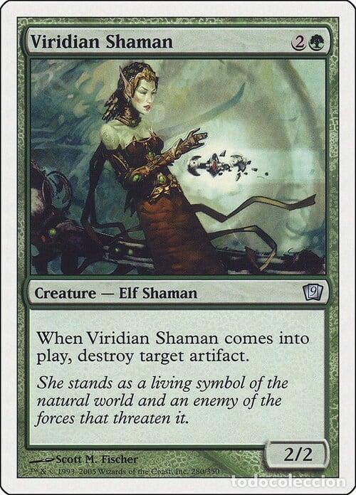 Trading Cards: Carta MTG-Sciamana Viridiana-Nona Edizione-N.280-RUSSO-EX- - Magic the Gathering