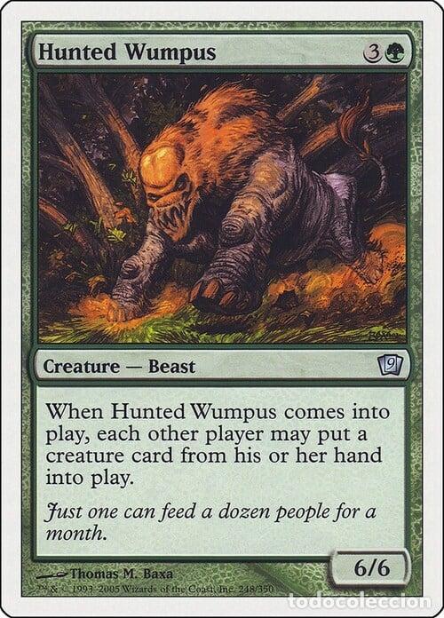 Trading Cards: Carta MTG-Wumpus Braccato-Nona Edizione-N.259-ITA-EX- - Magic the Gathering