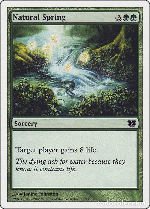 Trading Cards: Carta MTG-Sorgente Naturale-Nona Edizione-N.285-ITA-EX- - Magic the Gathering
