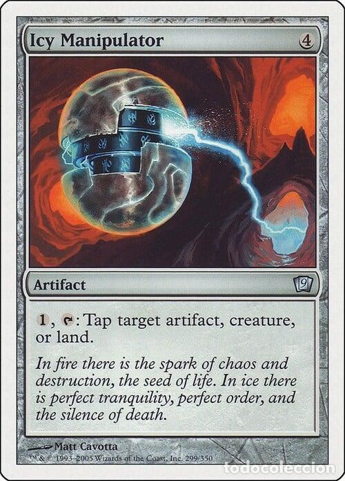 Trading Cards: Carta MTG-Manipolatore Glaciale-Nona Edizione-N.290-ITA-Poor- - Magic the Gathering