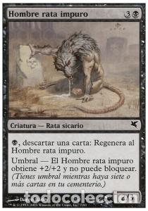 Trading Cards: Carta MTG-Ratto Mannaro Sudicio (V.1)-Salvat-Hachette-N.003-ITA-EX- - Magic the Gathering