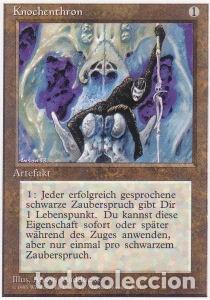 Trading Cards: Carta MTG-Trono d'Ossa-Foreign White Bordered-N.355-EN-EX- - Magic the Gathering